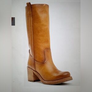 Cleo & Wolf Scout Tan Leather Boots 9
